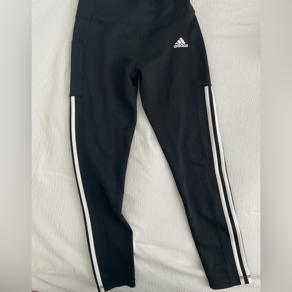 Adidas Women's Essentials 3-Stripe Full Length Cotton Legging